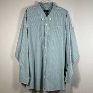 Proper Cloth Green Check Plaid Button Down Dress Shirt Men’s 19/37 Custom Fit